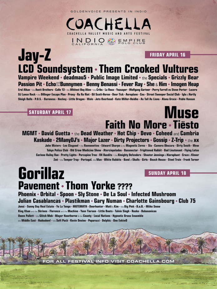 Coachella a list of every lineup, artist and poster