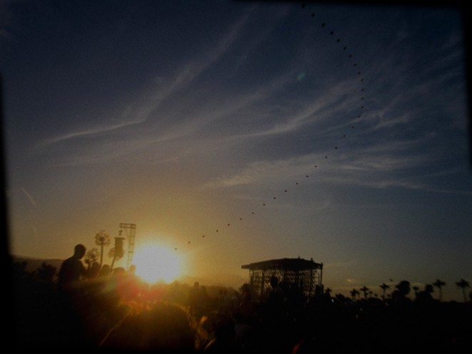 Coachella sunset 2012 main stage