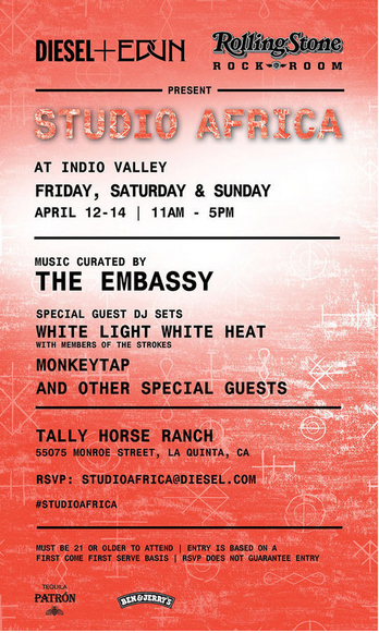 Diesel+Edun Studio Africa Coachella party 2013