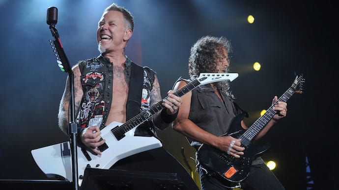 Metallica on guitar performing at Coachella 2017 lineup
