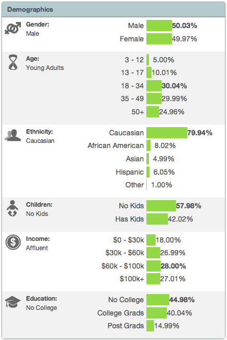 TravelGrom site demopgraphics