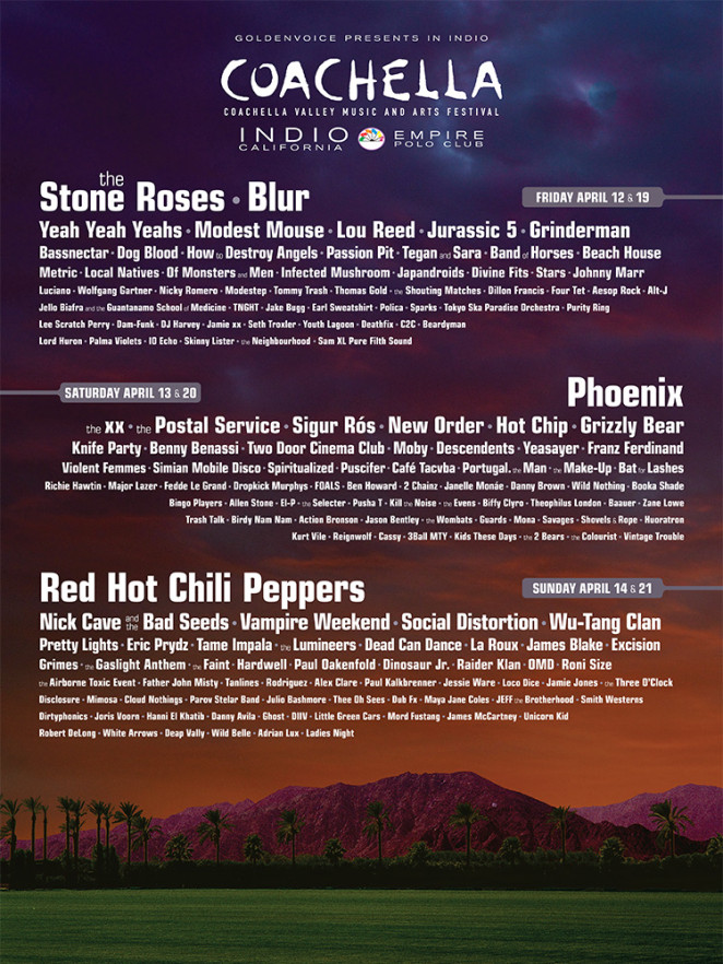 The 2013 Coachella poster