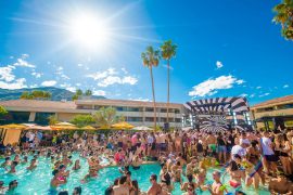 coachella pool party at the palm springs hilton