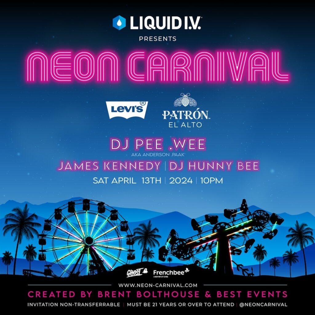 after party lineup for neon carnival 2024