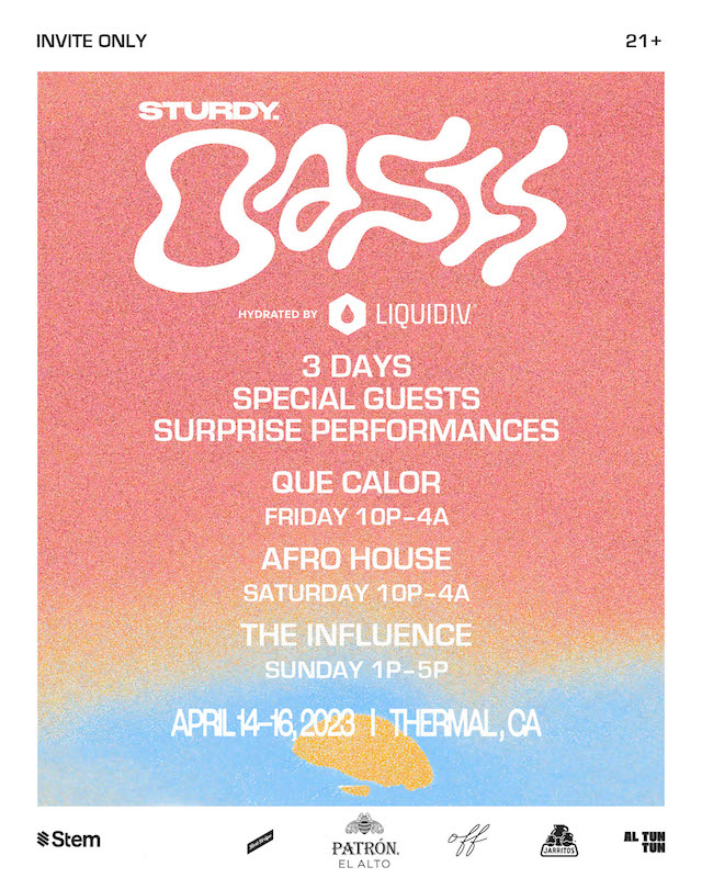 Poster for the Sturdy Oasis after party with Bad Bunny