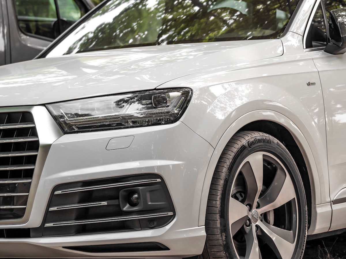 the front of a 2022 audi suv